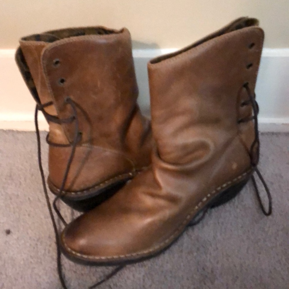 Fly London lace back boots